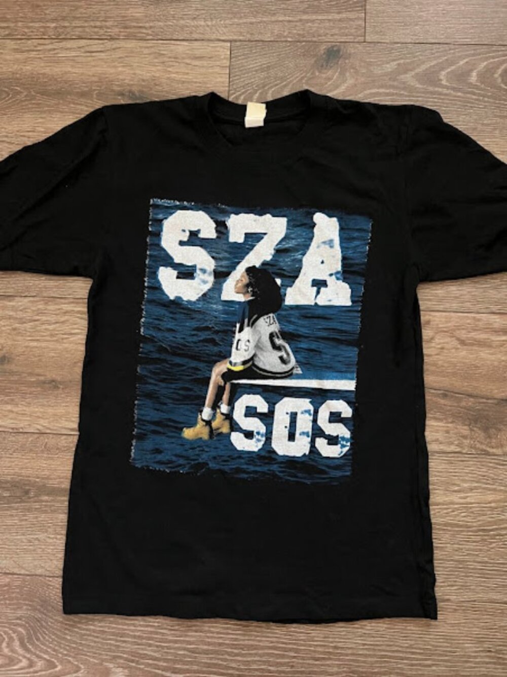 FILO SZA SOS Black Crew Neck Concert Short Sleeve T-Shirt Size Medium